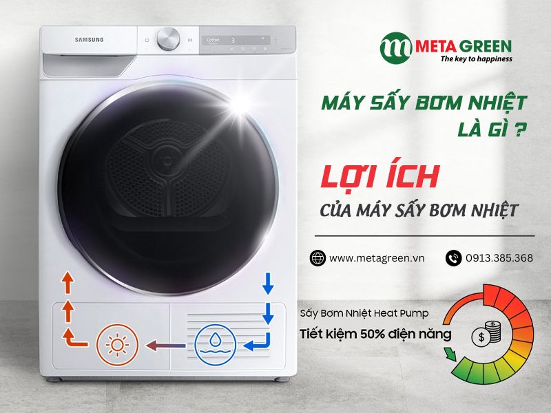 Máy sấy bơm nhiệt là gì lợi ích