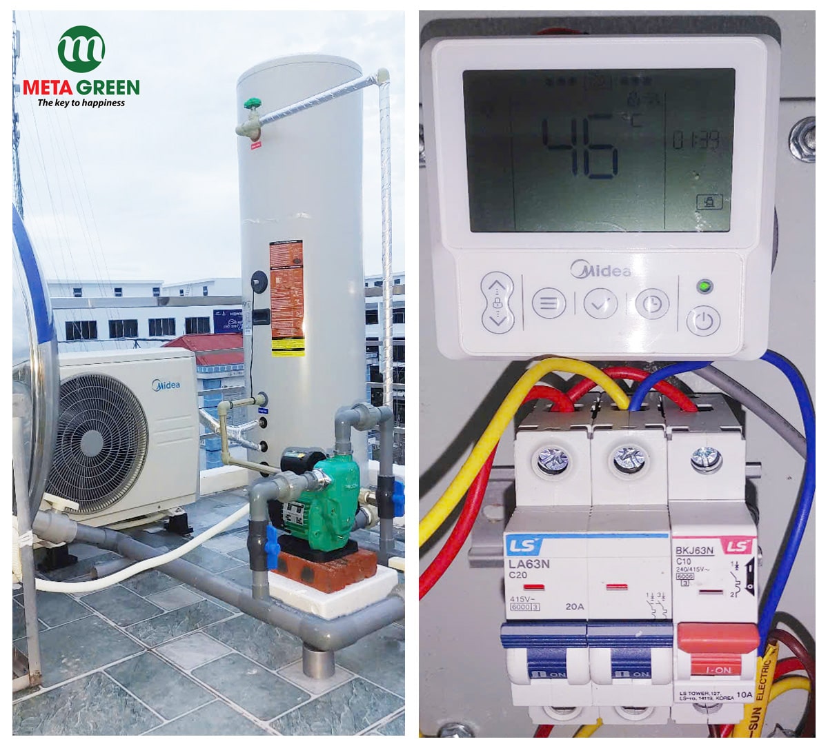 lắp đặt máy bơm nhiệt media 200L cho hộ gia đình tại phường đồ sơn, hải phòng