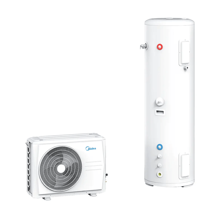 máy bơm nhiệt heat pump Midea 200L