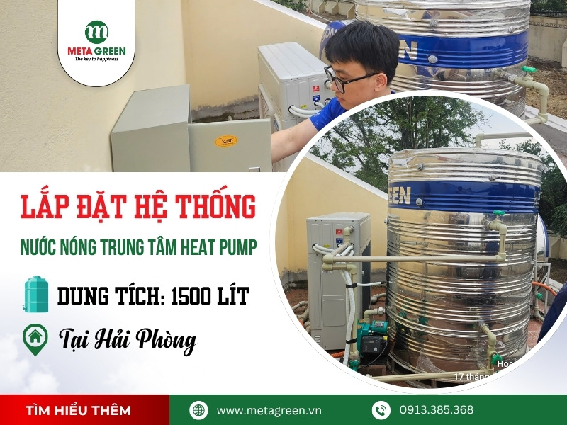 Hệ thống heat pump công nghiệp tại hải phòng